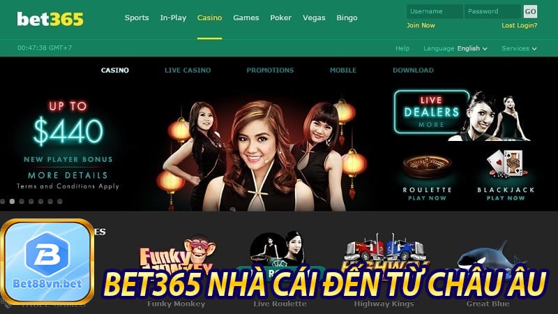 Bet365 nhà cái đến từ châu âu